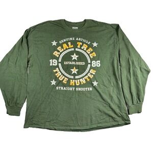 Realtree‎ Men’s Long Sleeve T-Shirt XXL Green Crew Neck Durable Breathable